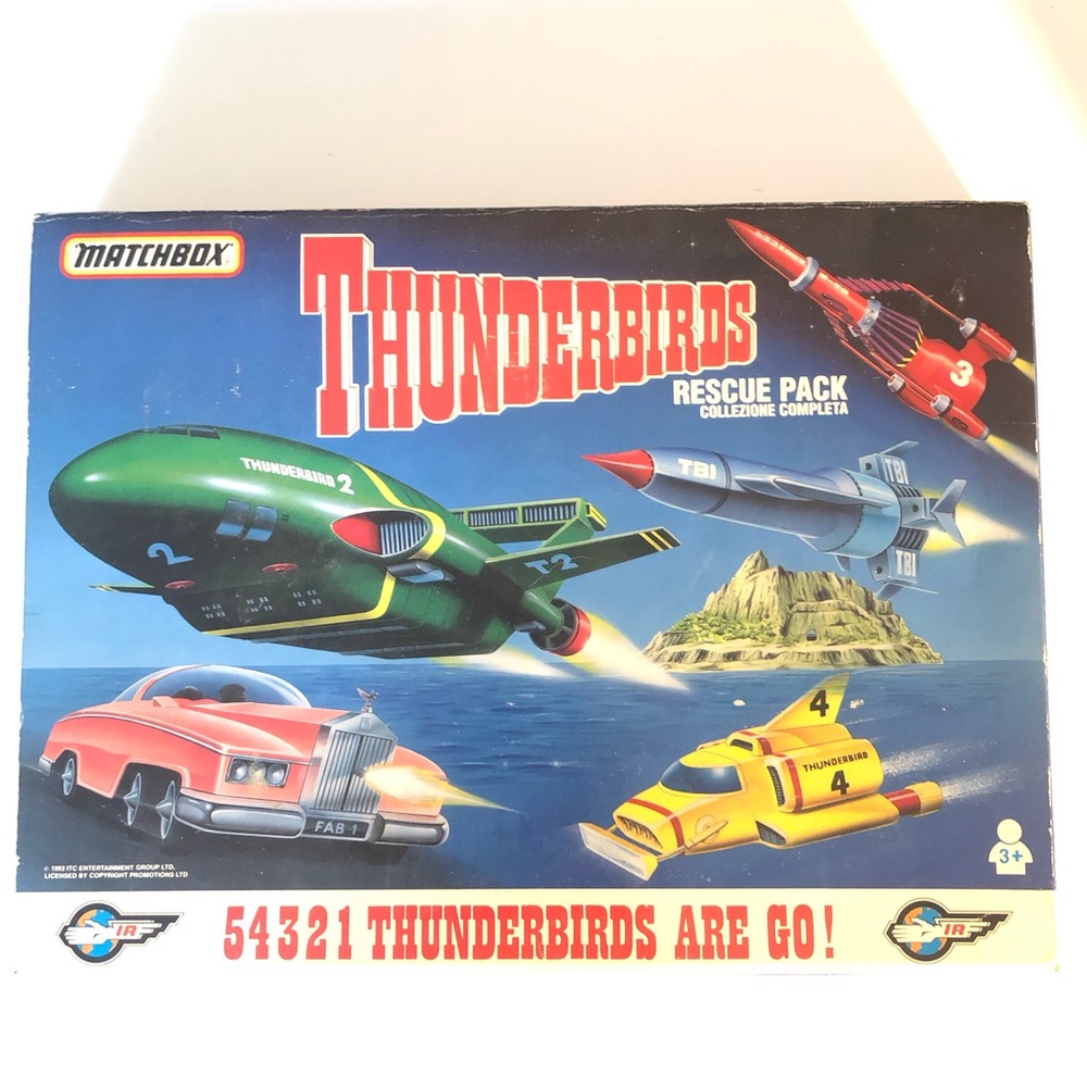 Vintage 1992 Matchbox Thunderbirds Rescue Pack with 5 Vehicles